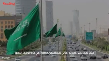 كيف تحصل على تعويض مالي لمستفيدي الضمان في حالة توقف الدعم؟